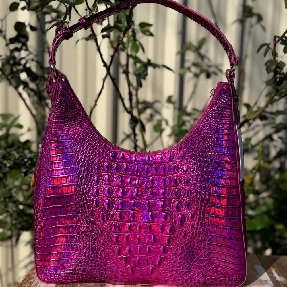 Brahmin Tabitha Voltage Violet Melbourne PRICE FIRM Pretty EYE! NWT - Picture 6 of 15